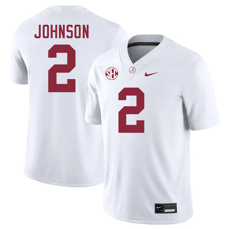 Darrell Johnson Alabama Jersey,University Of Alabama Crimson Tide Football Jersey,Uniforms-White